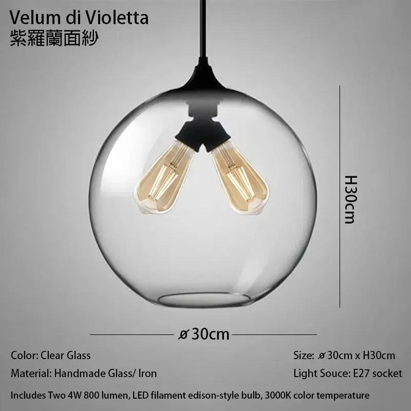 Clear Glass Pendant Light — alternate product view 14