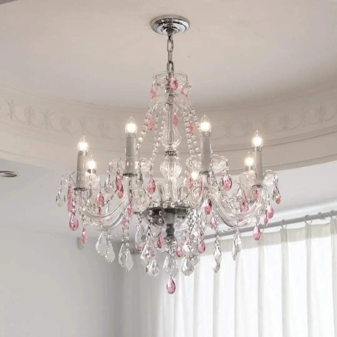 French Blue Crystal Chandelier — alternate product view 5