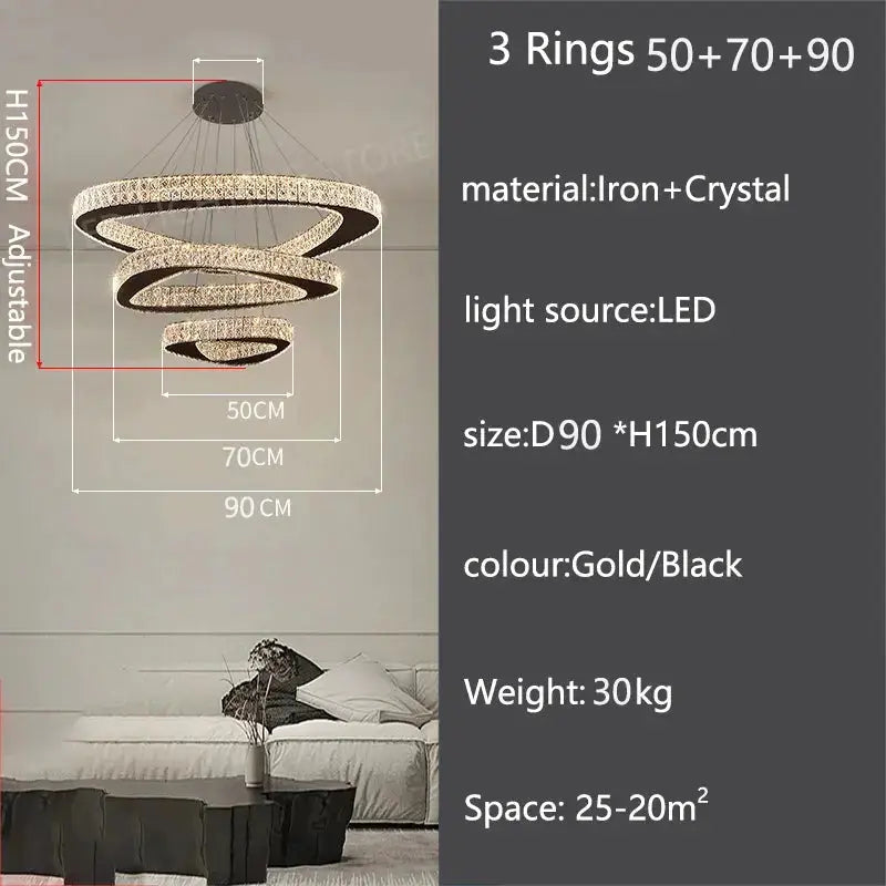 Luxury Modern Home Decoration Villa Chandelier — alternate product view 15