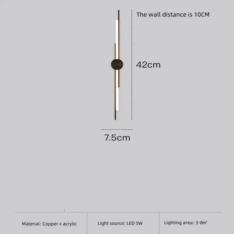 Copper Designer Wall Lamp — alternate product view 6