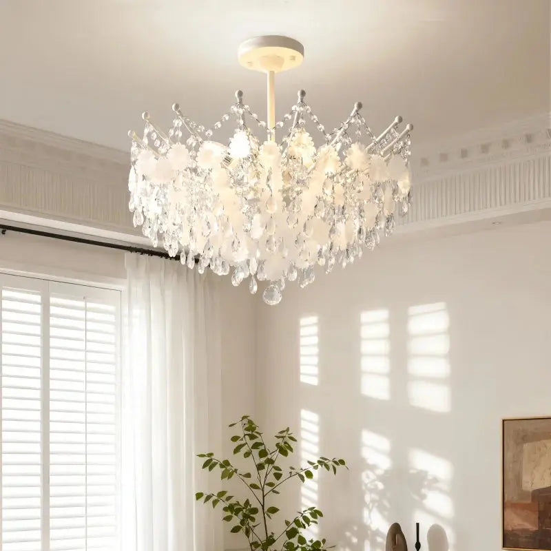 French Vintage Blue Crystal Lamp — alternate product view 5