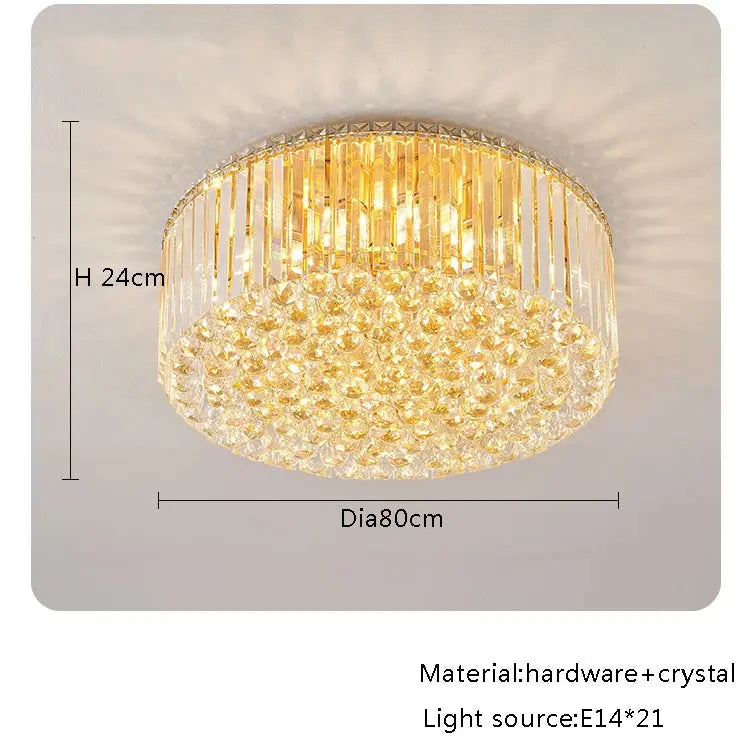 Modern Round Crystal Fixture — alternate product view 13