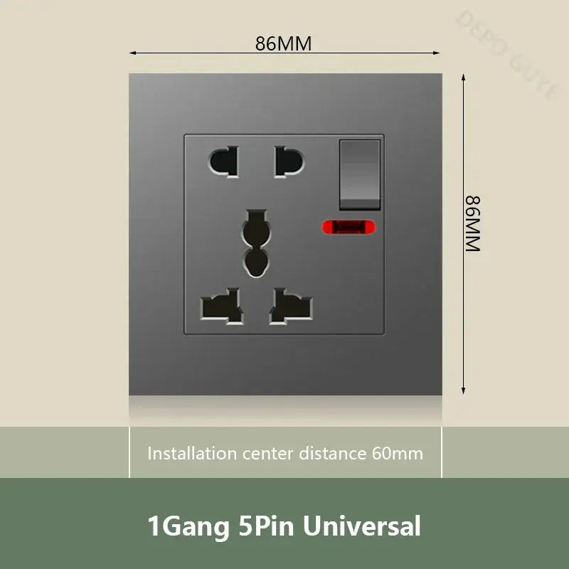 UK Wall Electrical Outlet with USB Charger — alternate product view 19