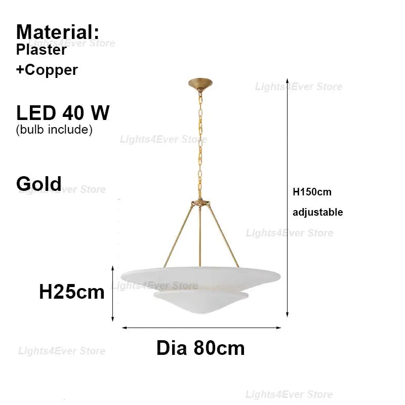 Plaster Shade Chandelier — alternate product view 12