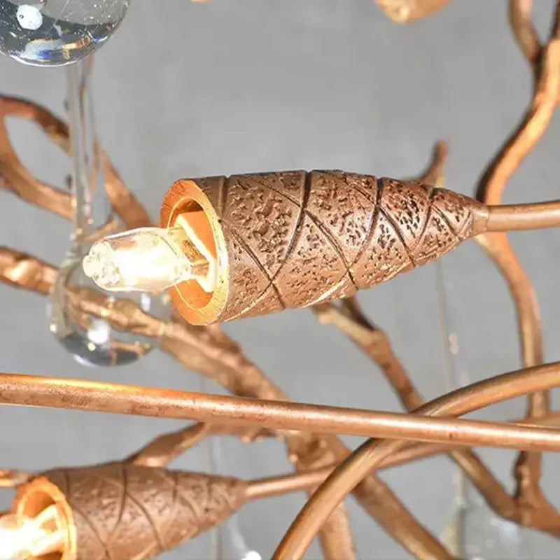 High-end Branch Water Drop Chandelier — alternate product view 4