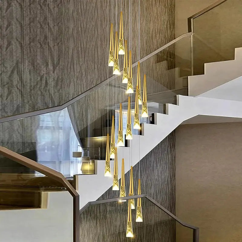Modern Dome Decoration Stair Pendant Lamp — alternate product view 1