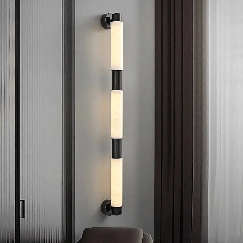 Modern Alabaster Bathroom Wall Lamp — alternate product view 2