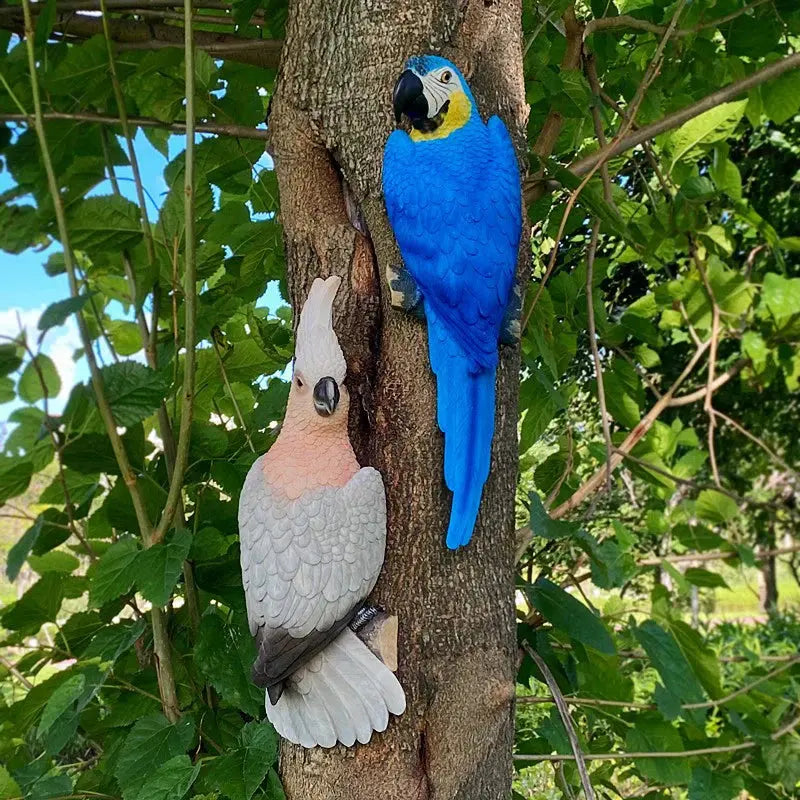 Wall Decorative Parrot Sculptures — product view