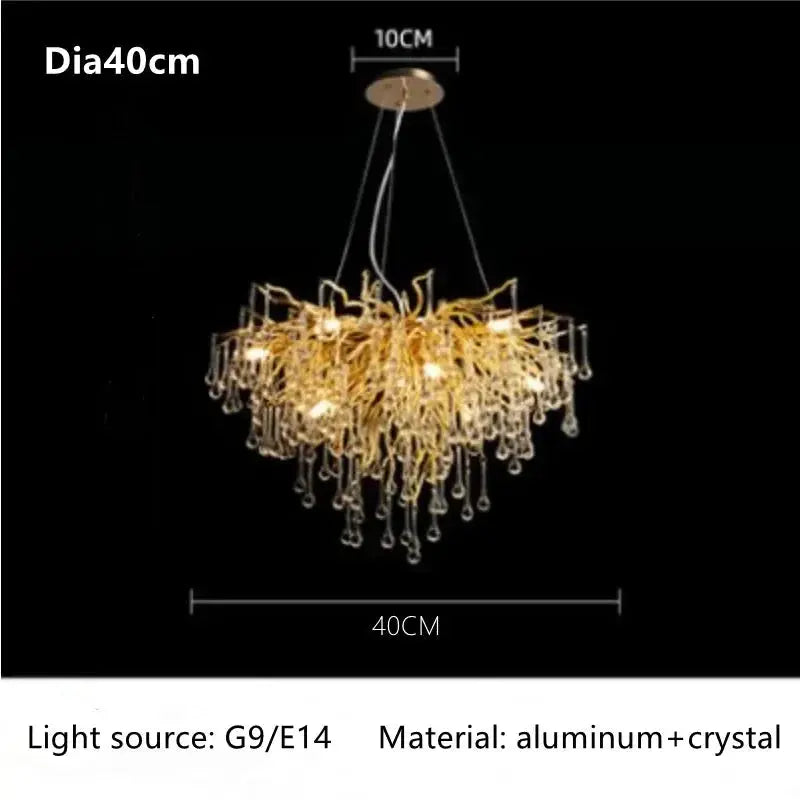 Unique Luxury Crystal Chandelier For Living Room — alternate product view 9