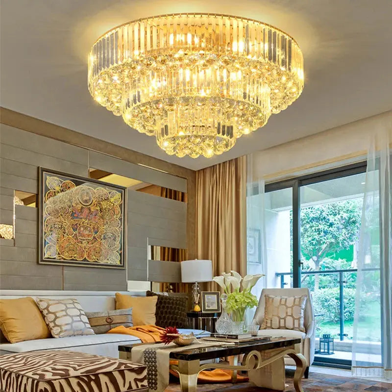 Luxury Crystal Classical Ceiling Light Fixtures — alternate product view 5