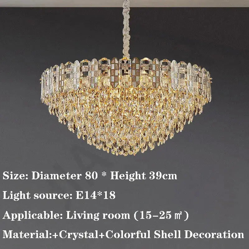 Nordic Bedroom Crystal Chandelier — alternate product view 10