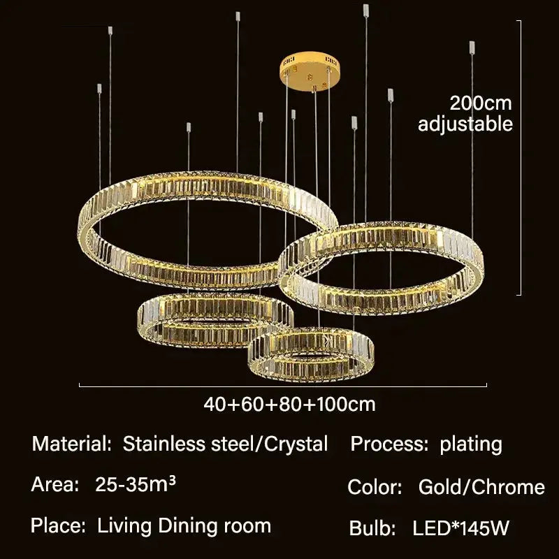 Modern Crystal Ceiling Lights — alternate product view 4