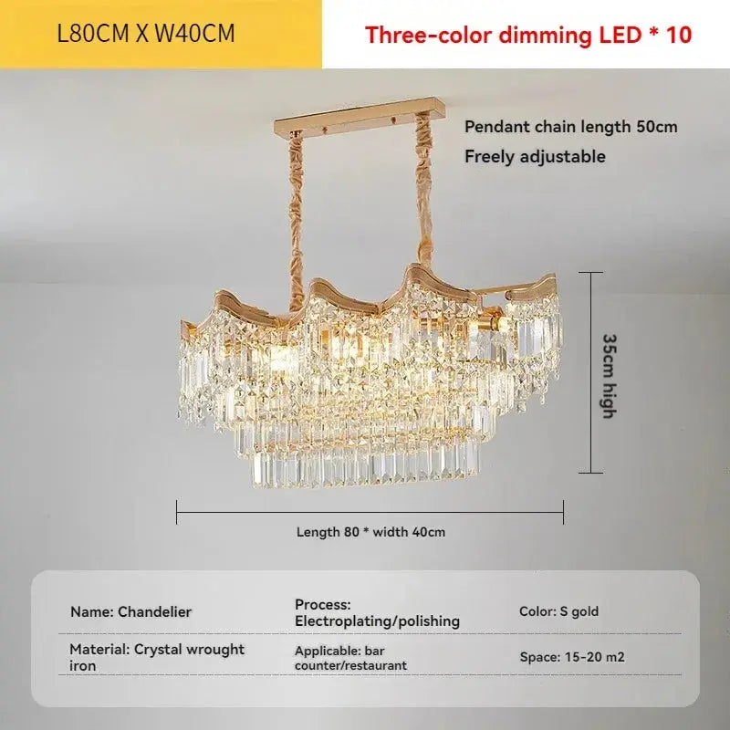 Modern Luxury Stairs Large Crystal Chandeliers — alternate product view 6