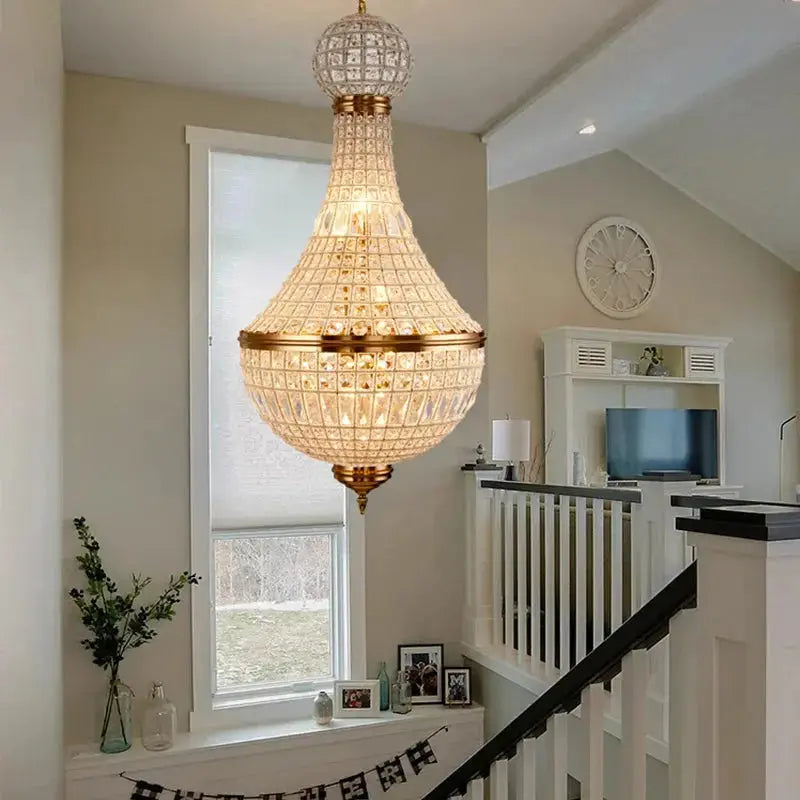 British Style Crystal Vintage Chandelier — product view