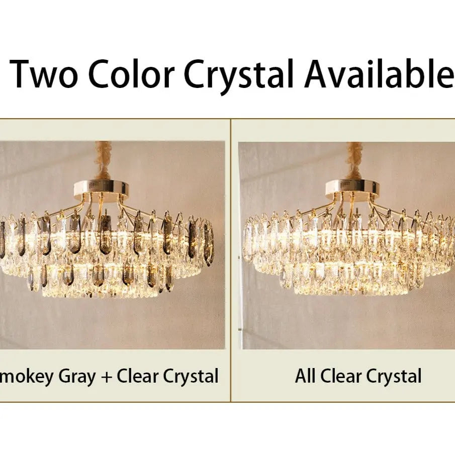 Modern Gold Crystal Ceiling Lights — alternate product view 3