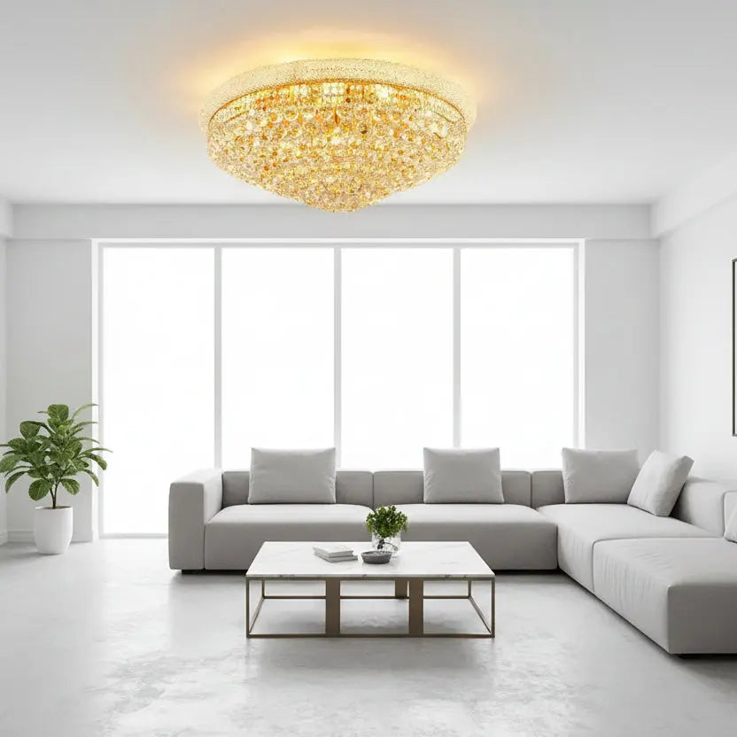 Morden Crystal Ceiling Lamp Bedroom Atmospheric — product view