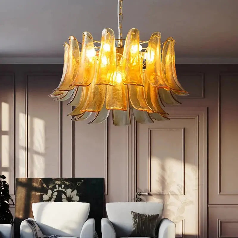 Virello Designer Amber Glass Pendant Light — product view