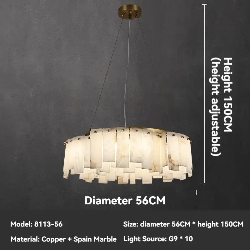 Marble Luxury Designer Chandelier — alternate product view 9