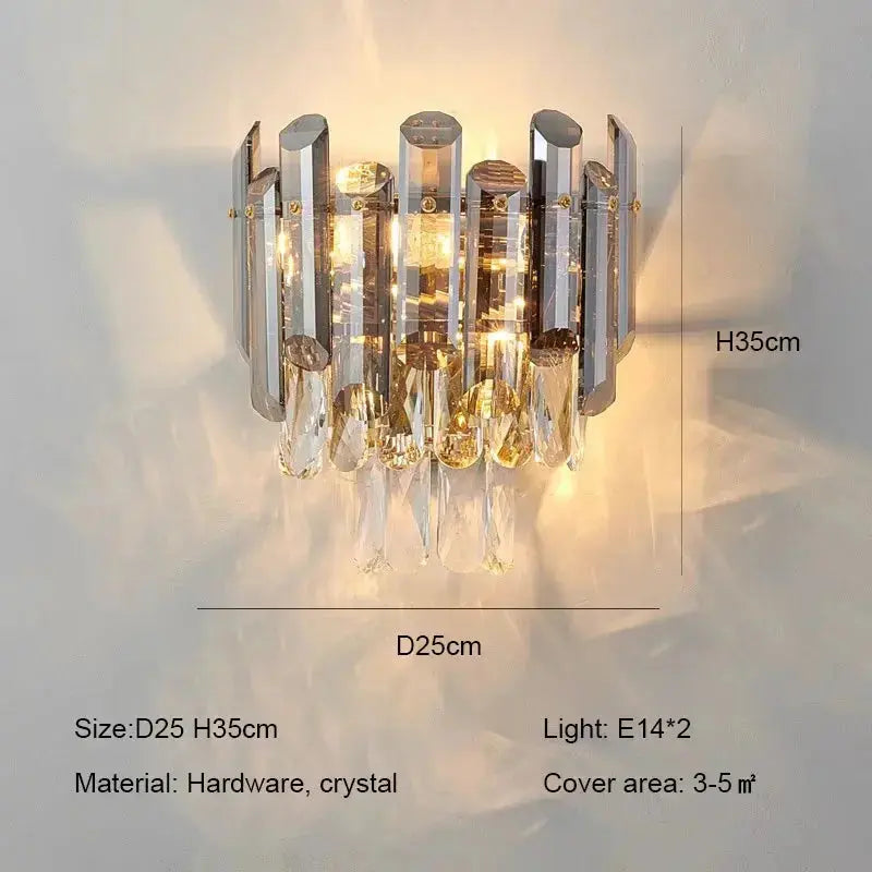 Modern Luxury Crystal Wall Sconces — alternate product view 2
