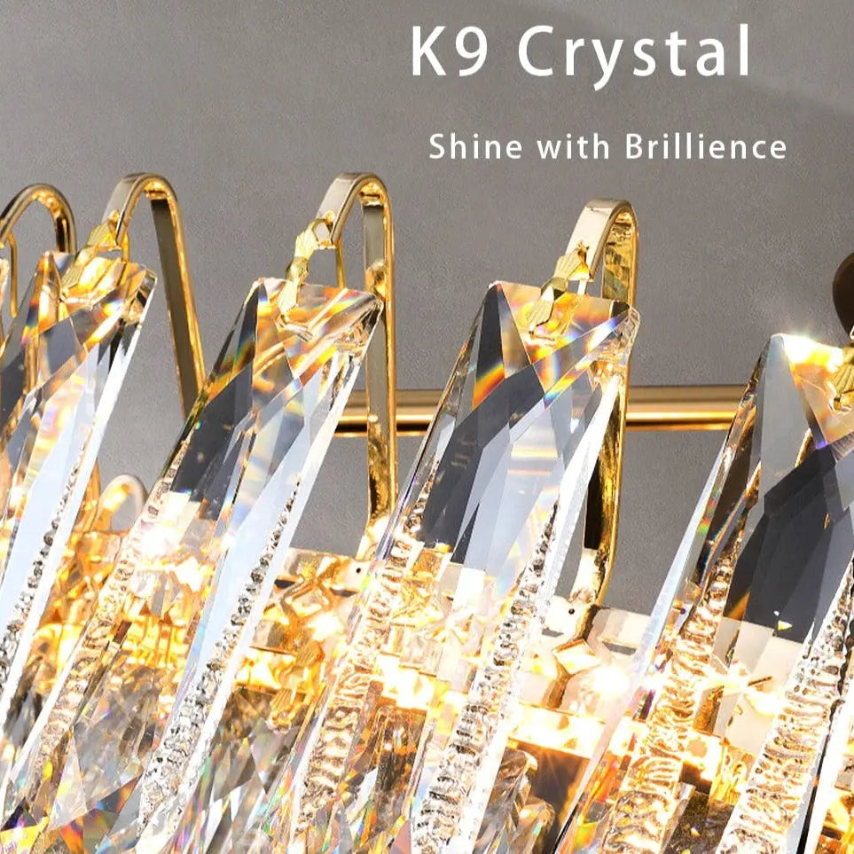 Modern Gold Crystal Ceiling Lights — alternate product view 4