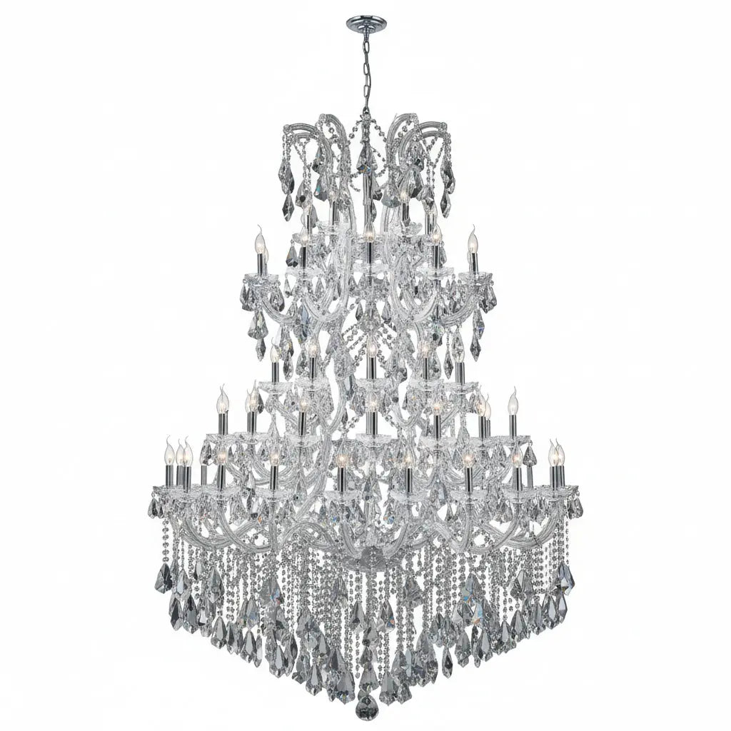 Modern Luxury Clear Crystal Chandelier — alternate product view 1