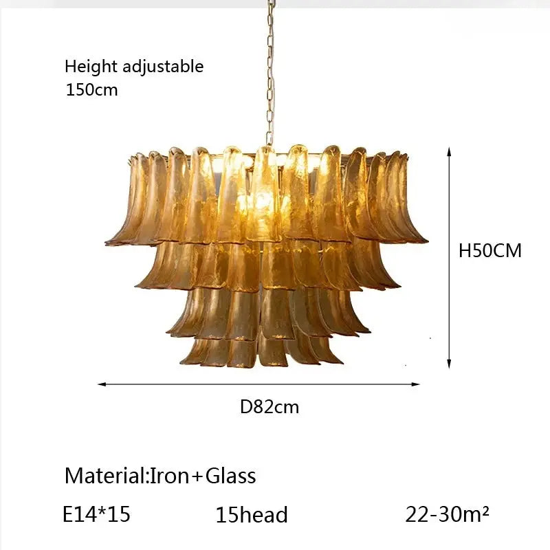 Virello Designer Amber Glass Pendant Light — alternate product view 6