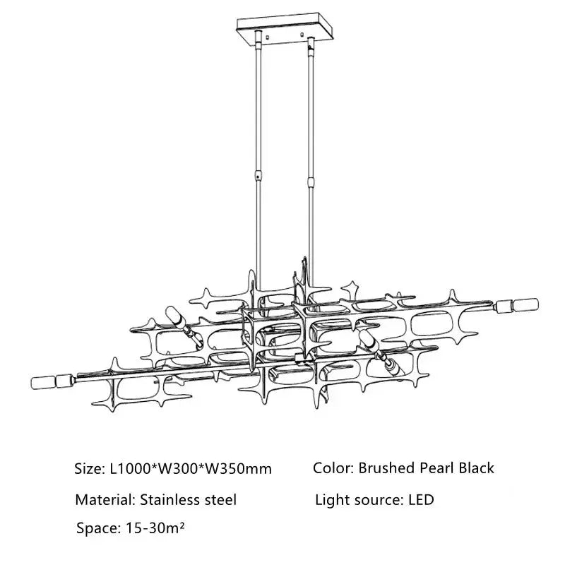 Luxury Chandelier Retro Industrial Lighting — alternate product view 4