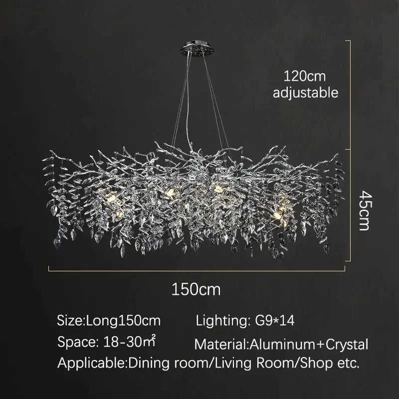 Modern Dining Branch Chandelier — alternate product view 7