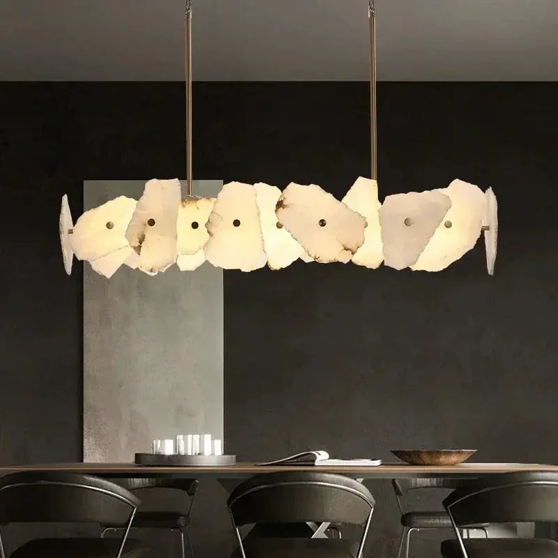 Round Ceiling Marble Chandelier — alternate product view 3
