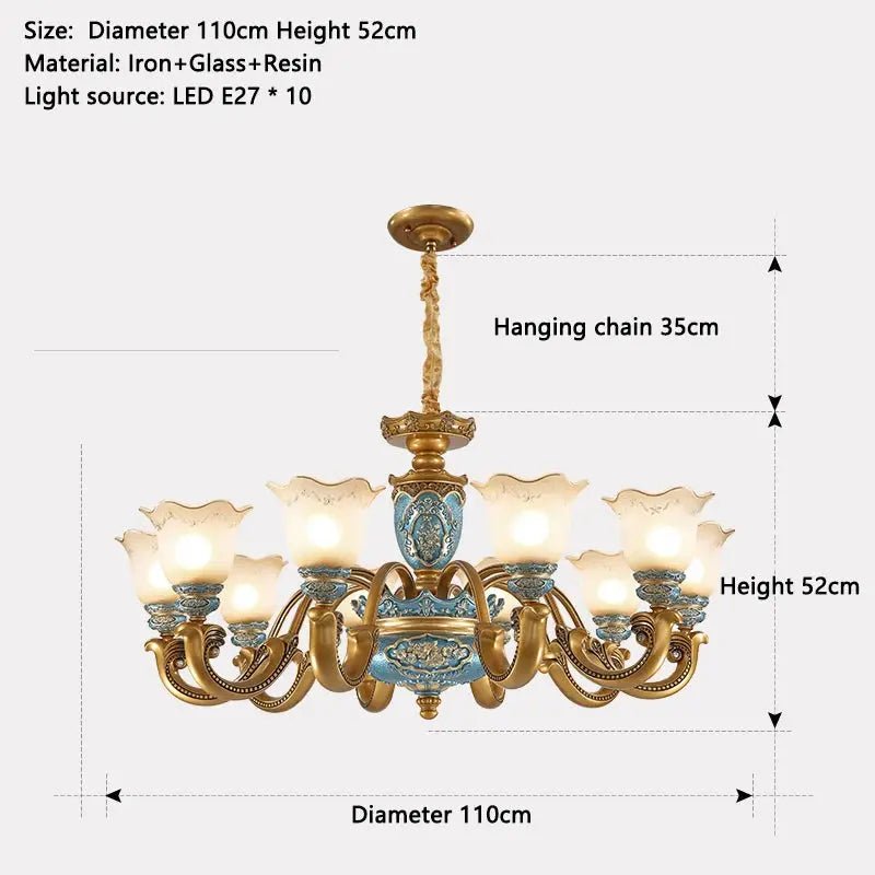 European Chandelier Mid Century Modern Lighting — alternate product view 7