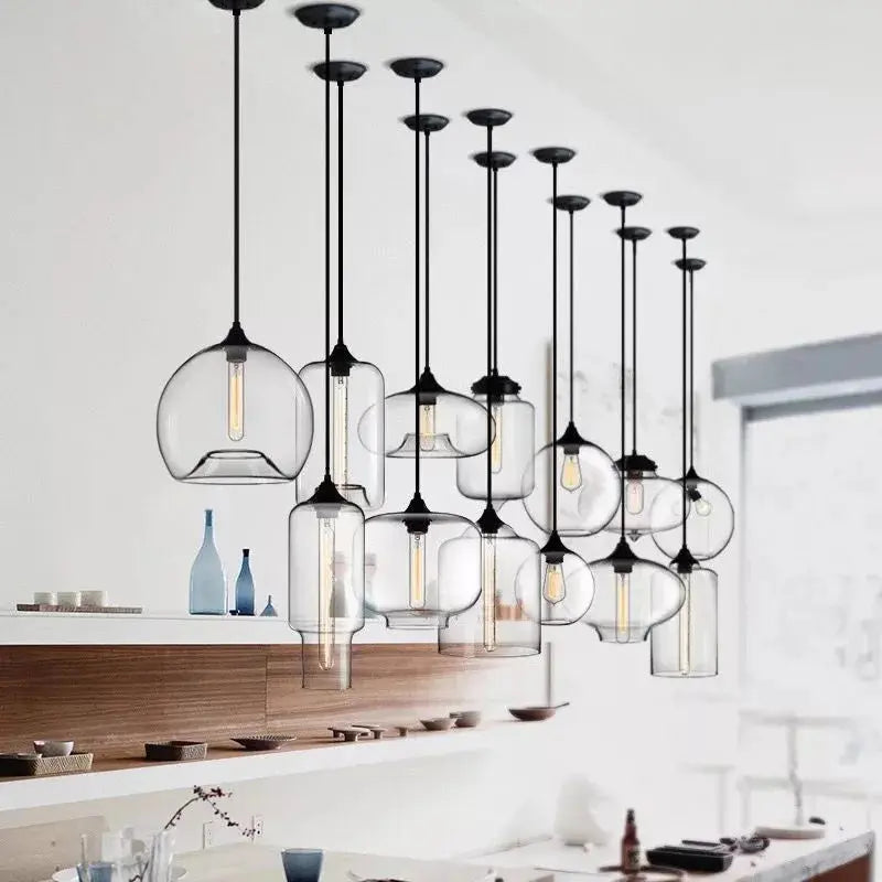 Clear Glass Pendant Light — alternate product view 4