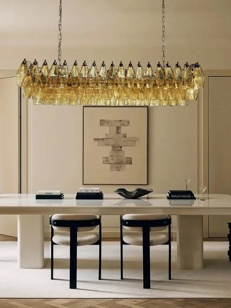 Glass Art Dining Room Chandelier — alternate product view 2