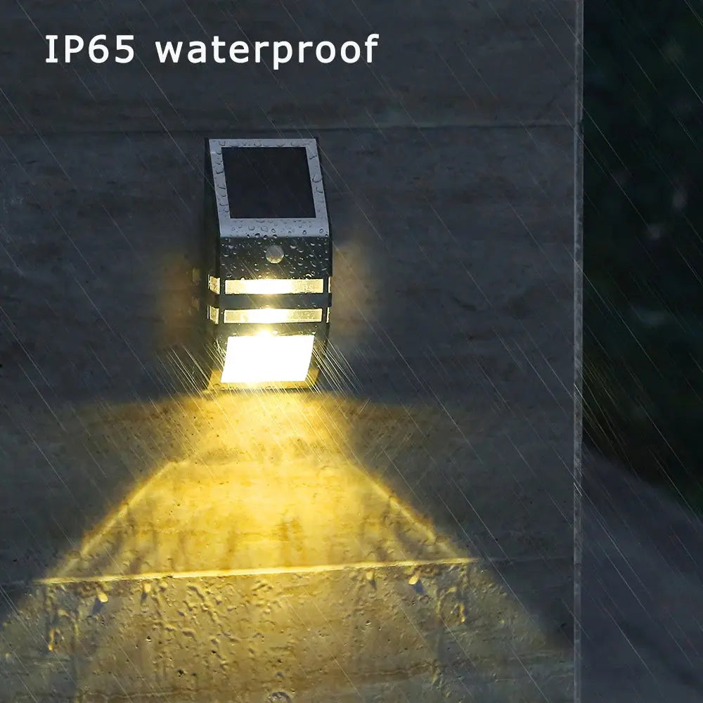 Motion Sensor Waterproof Solar Power Outdoor LED Wall Lamp — alternate product view 3