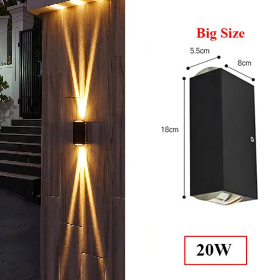 Waterproof LED Up Down Garden Wall Light — alternate product view 10
