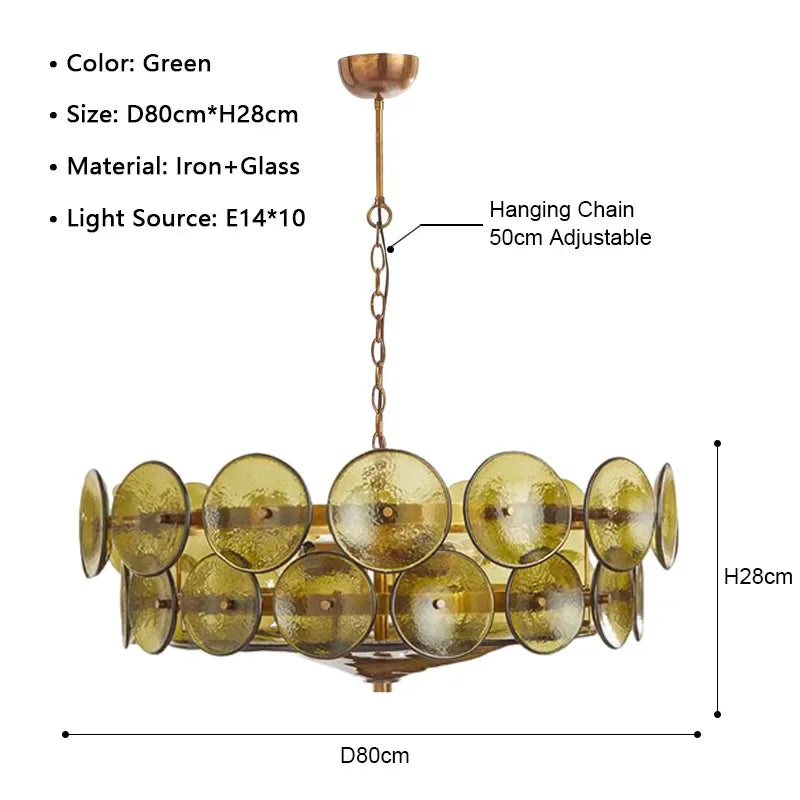 Ambra Murano-inspired Amber Glass chandelier, product gallery image 9 of 13