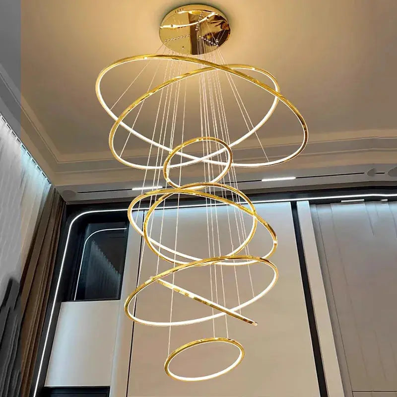 Elegant Modern Ring Chandelier — alternate product view 3