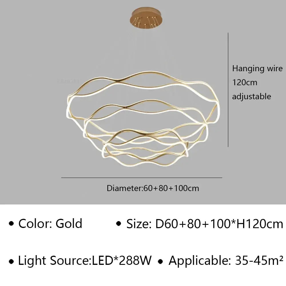 Luxury Ring Hanging Lamp — alternate product view 13