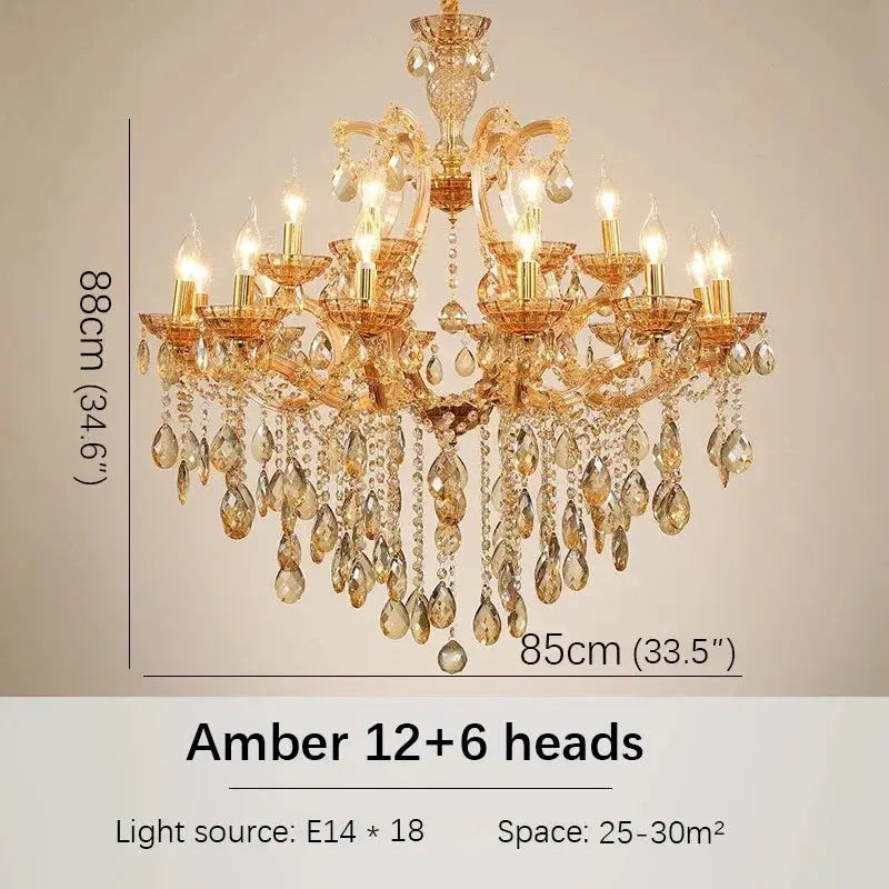 Red Luxury Crystal Chandelier — alternate product view 12