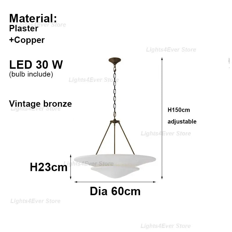 Plaster Shade Chandelier — alternate product view 13