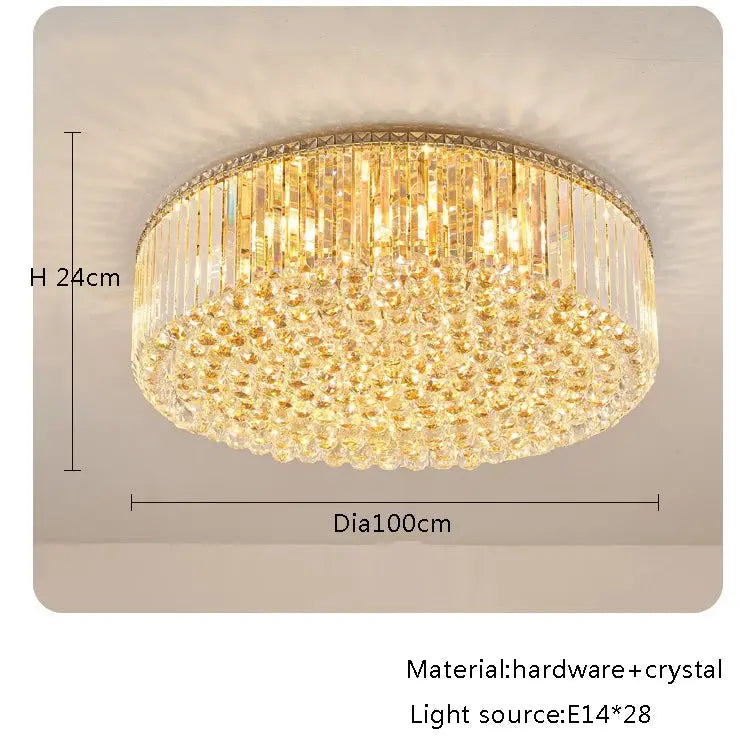 Modern Round Crystal Fixture — alternate product view 12