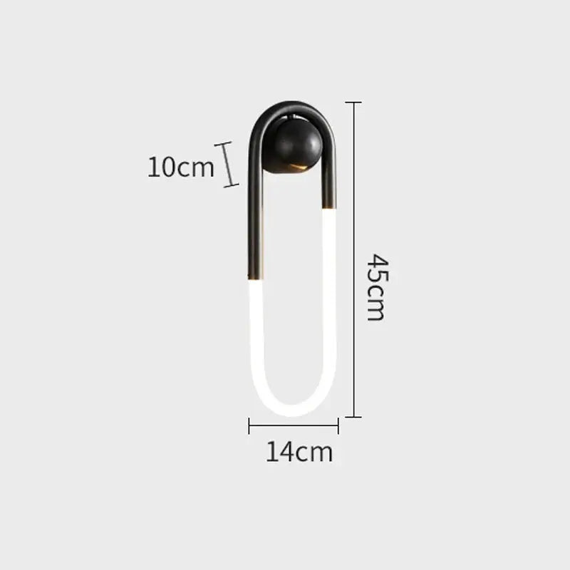 Minimalist U-shaped Wall Lamp — alternate product view 7