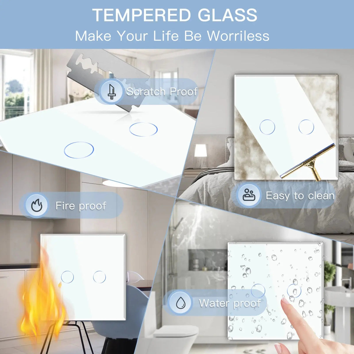 Wifi Light Smart Switch Grey White Black — alternate product view 4
