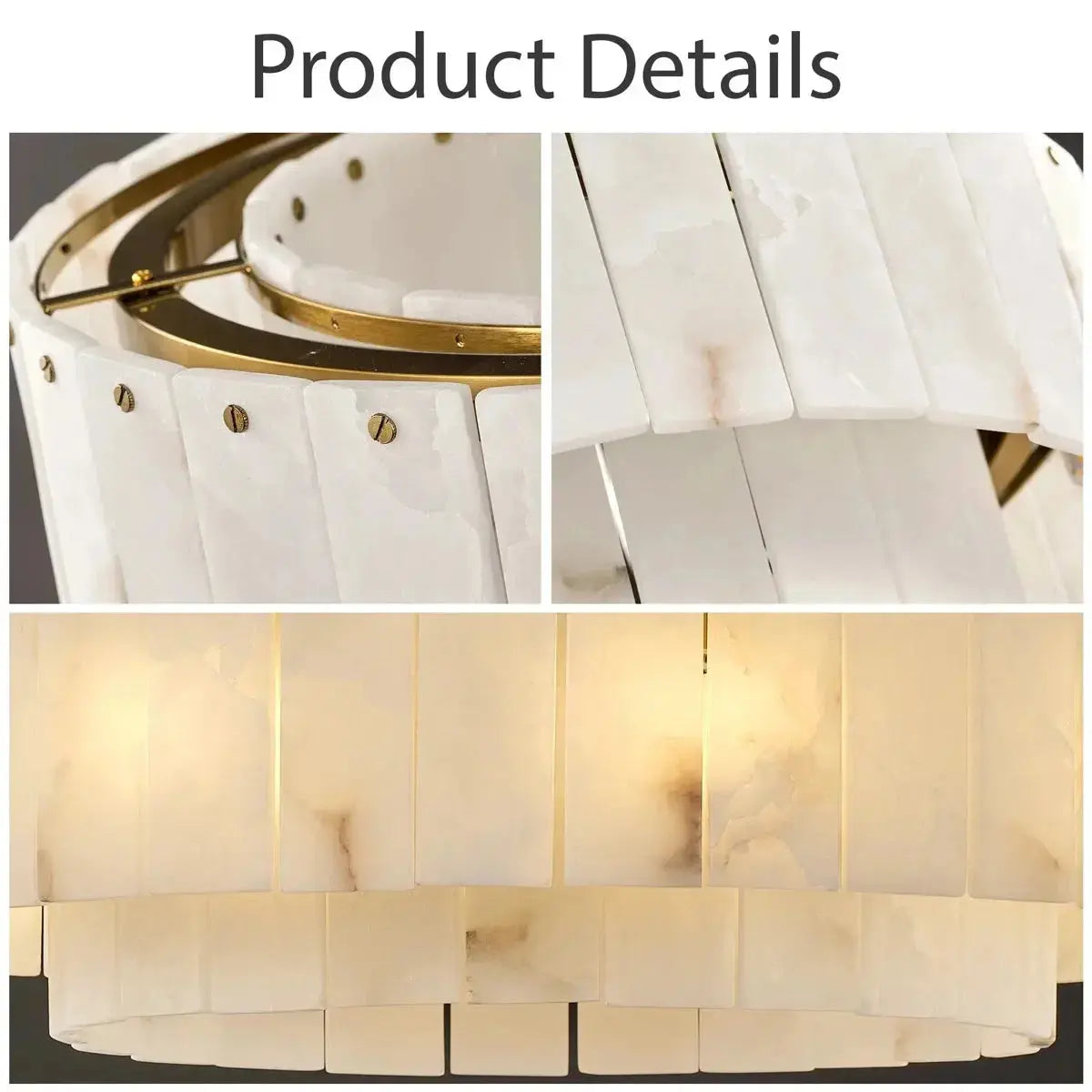 Luxury Nordic Natural Marble Chandelier — alternate product view 7