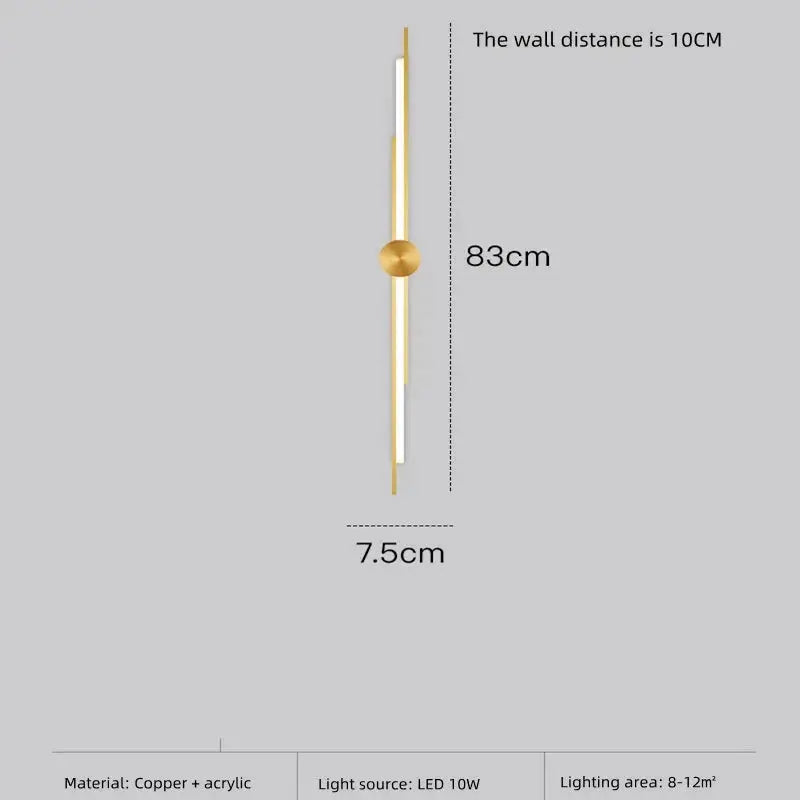 Copper Designer Wall Lamp — alternate product view 13
