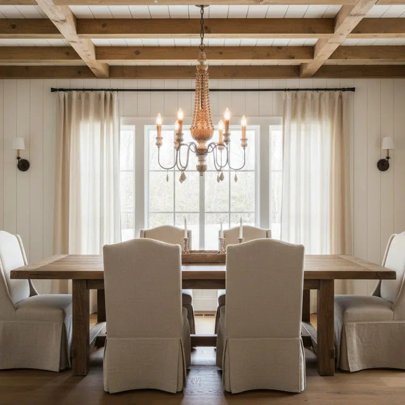 Wooden Farmhouse Chandelier — product view