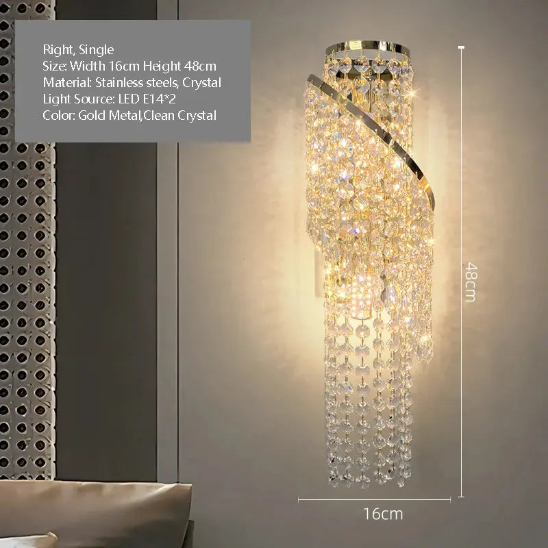 Entrance Luxury Crystal Wall Lamp — alternate product view 8