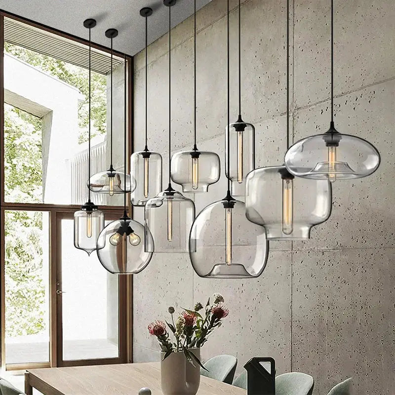 Clear Glass Pendant Light — product view