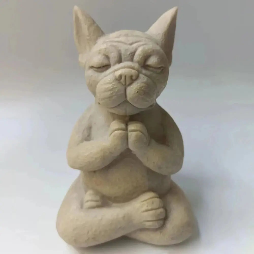 Dog Statue Buddha Meditation Bulldog — alternate product view 2