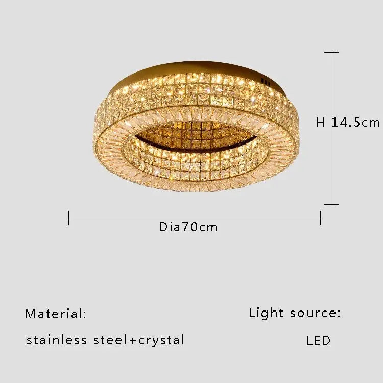 Modern Two Tier Crystal Luxury Ceiling Lights — alternate product view 15