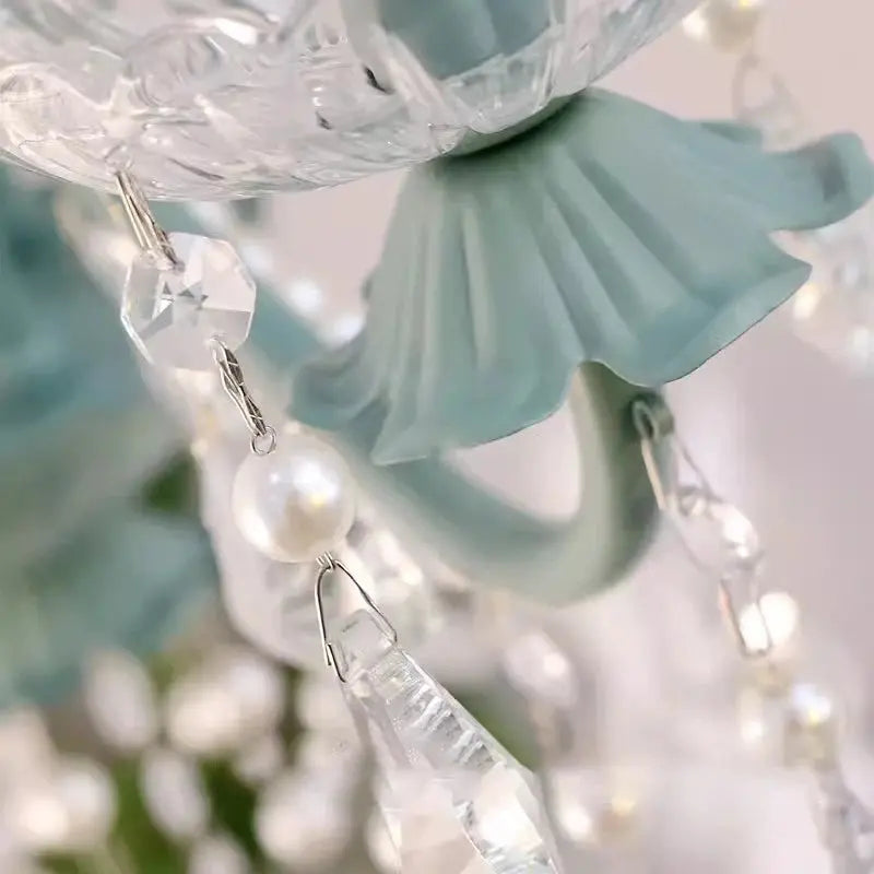 Crystal Green Glass Chandeliers — alternate product view 5